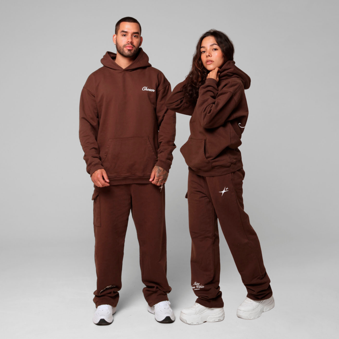 Coffe Straight-Leg Sweatpants 385G