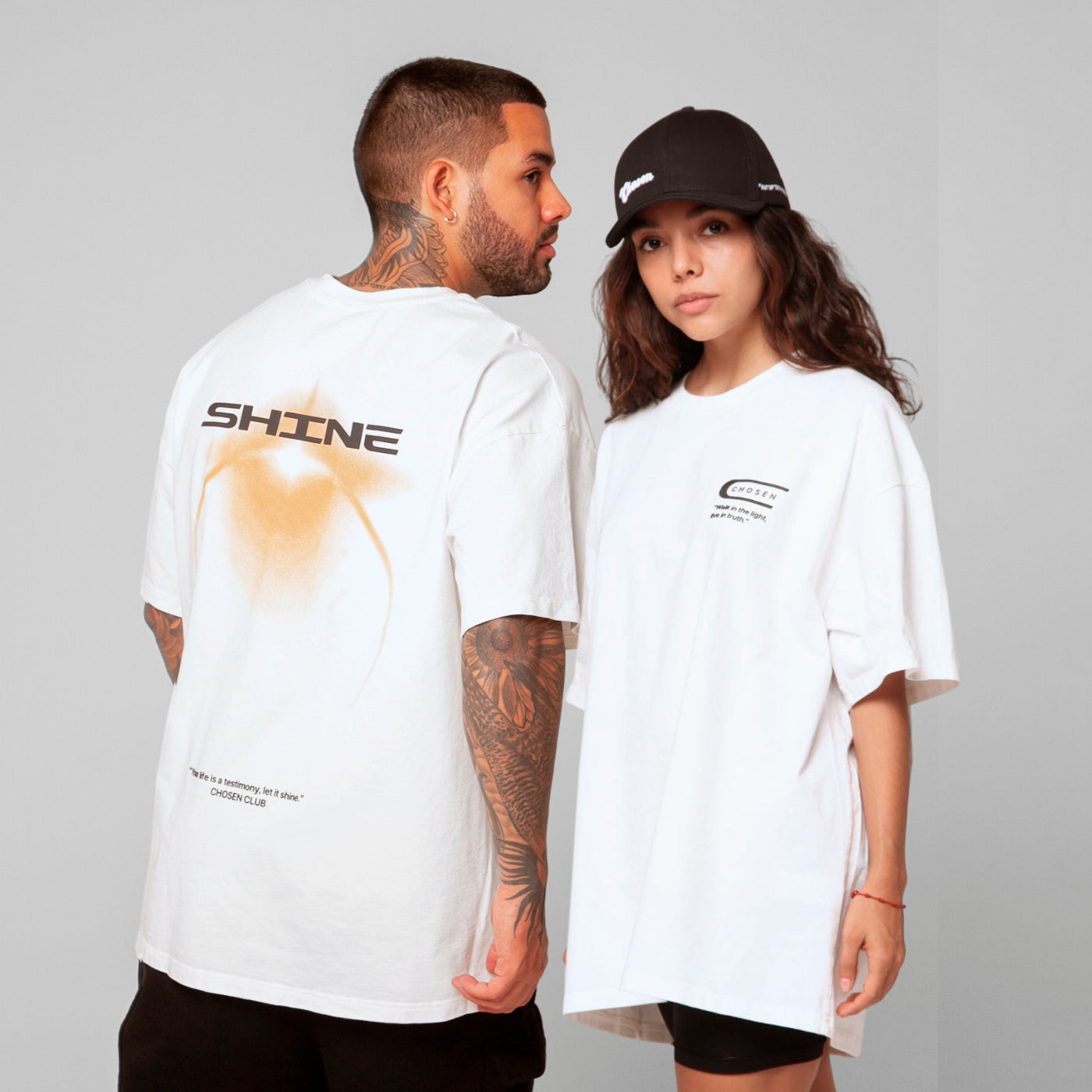 Oversized T-Shirt White 250G