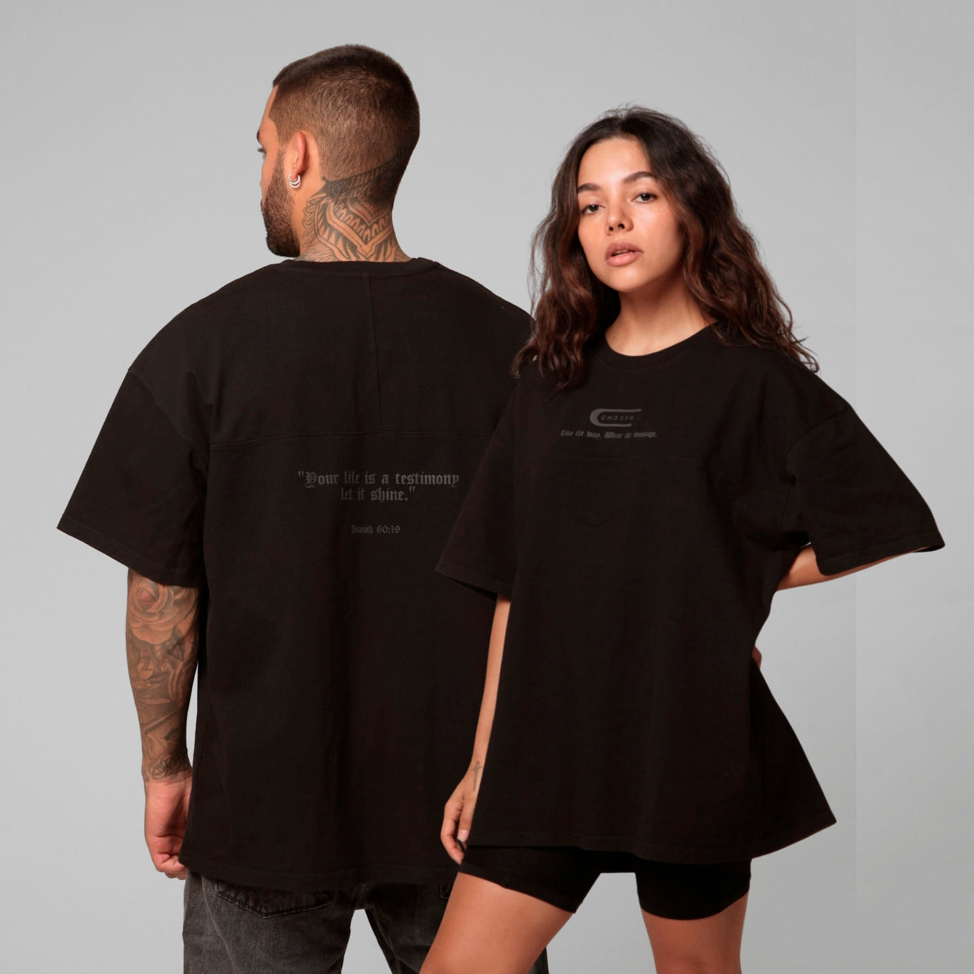 Oversized T-Shirt Black 250G