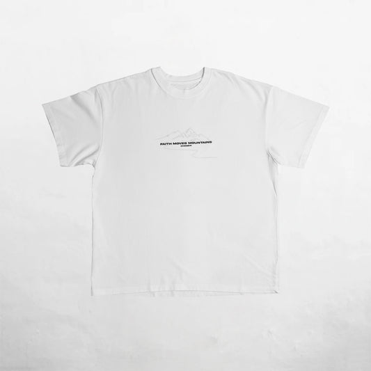 Oversize T-Shirt White 250G Mountains