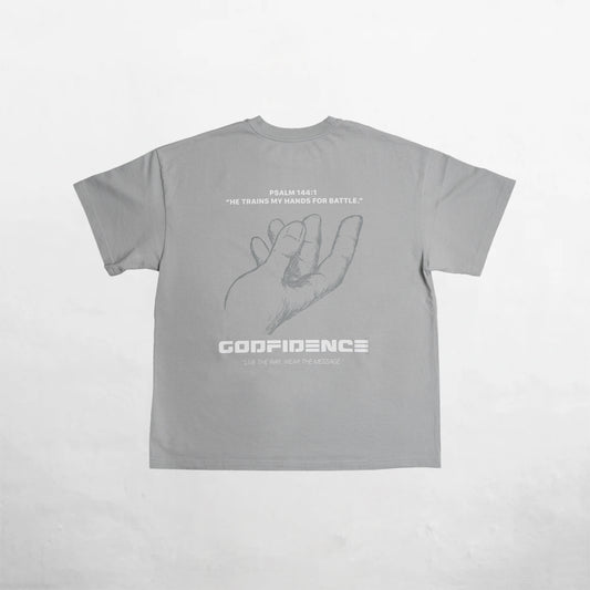 Oversize T-Shirt Grey 250G Hand
