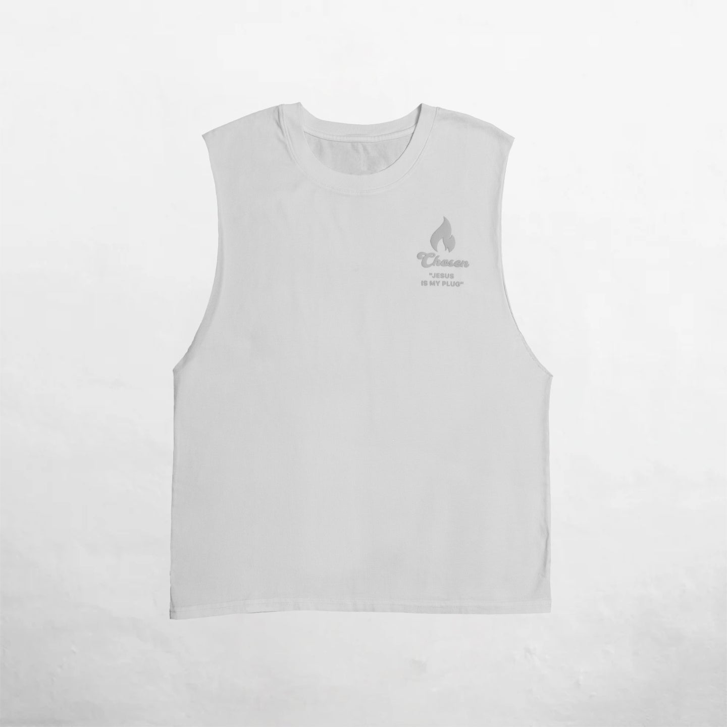 Oversize Tank Top White Chosen