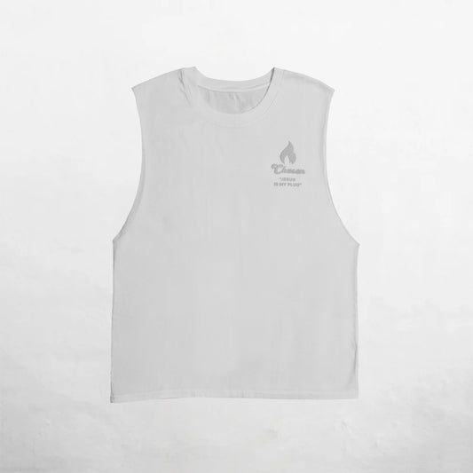 Oversize Tank Top White Chosen