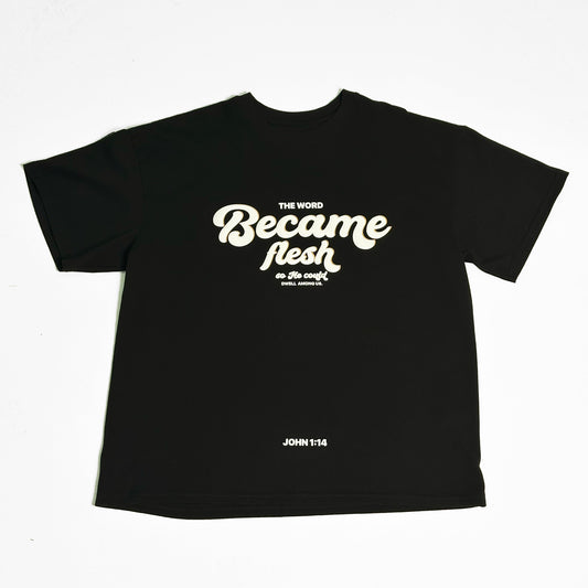 Oversized T-Shirt Black 250G Became Flesh