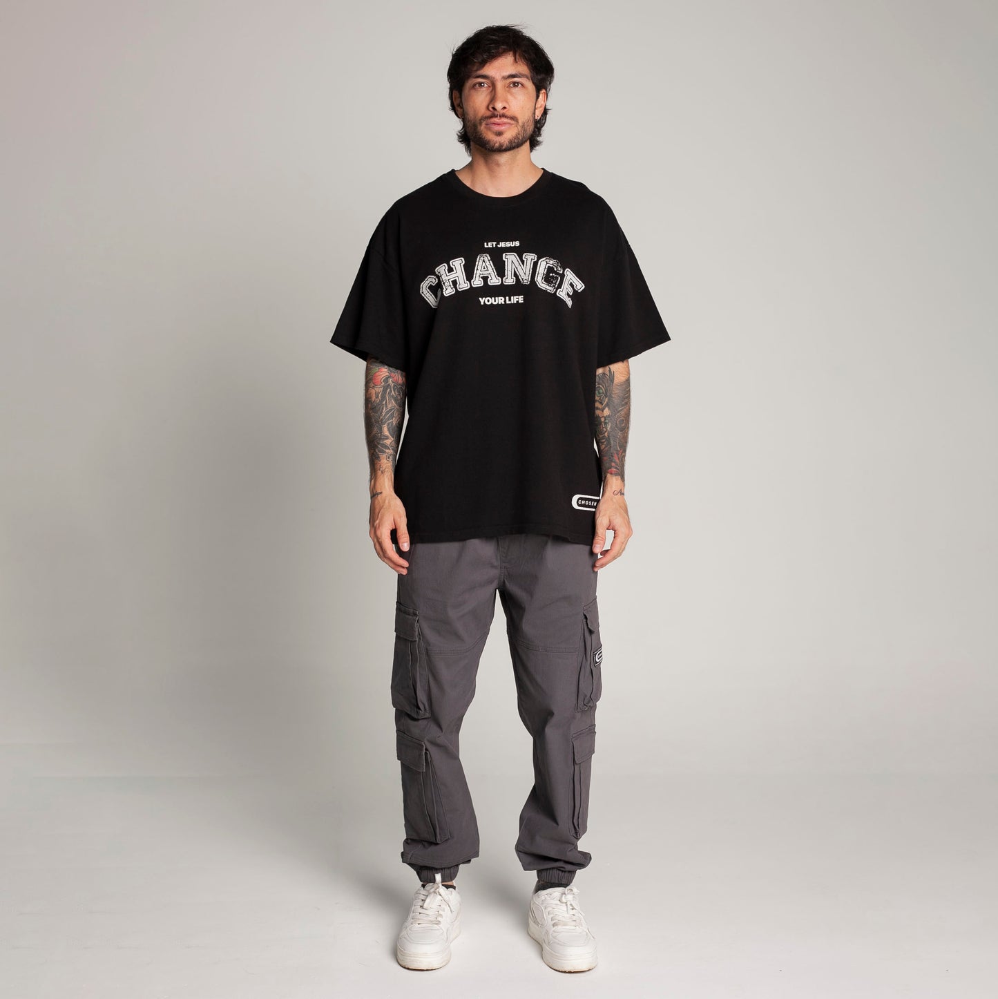 Oversized T-Shirt Black 250G Change