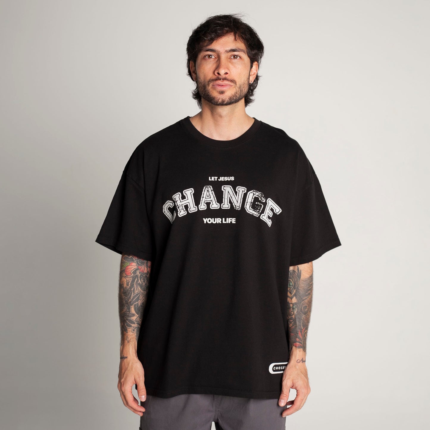 Oversized T-Shirt Black 250G Change