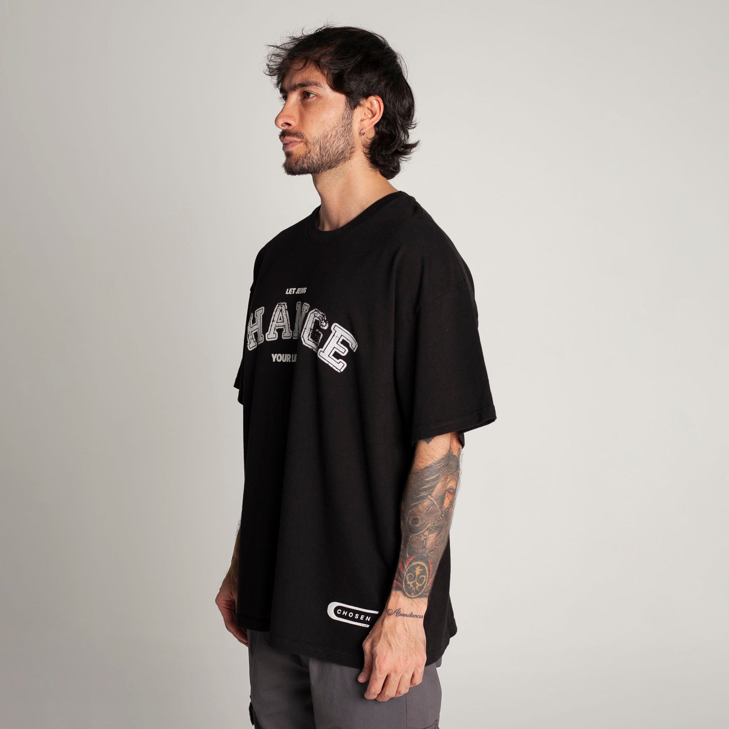 Oversized T-Shirt Black 250G Change
