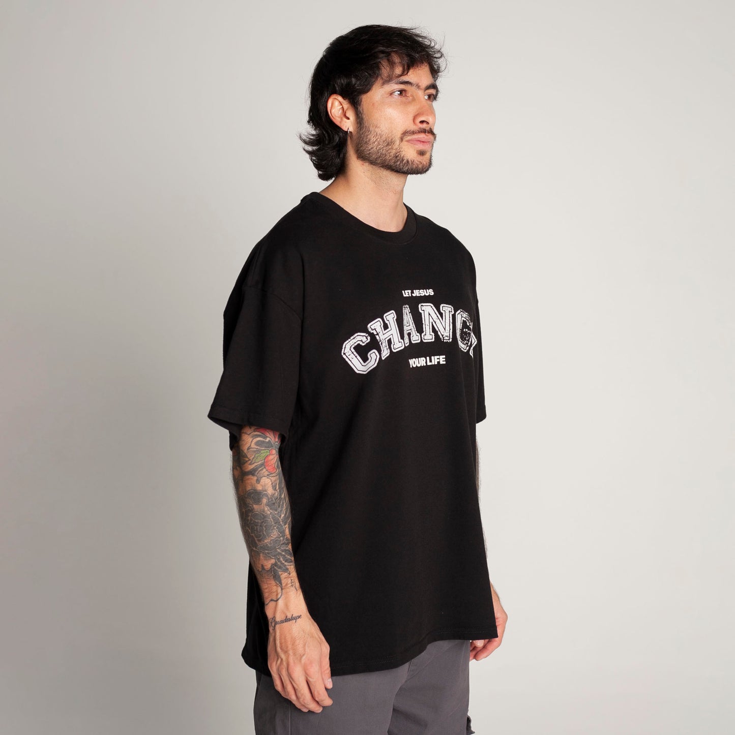 Oversized T-Shirt Black 250G Change