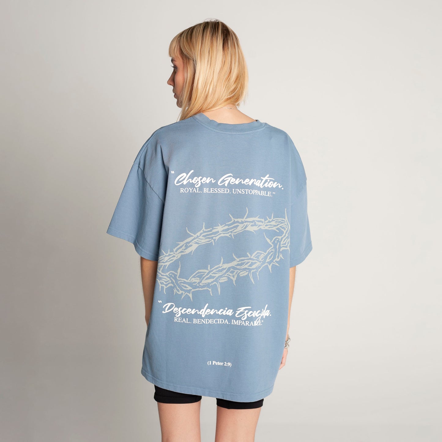 Oversized T-Shirt Blue 250G Generation