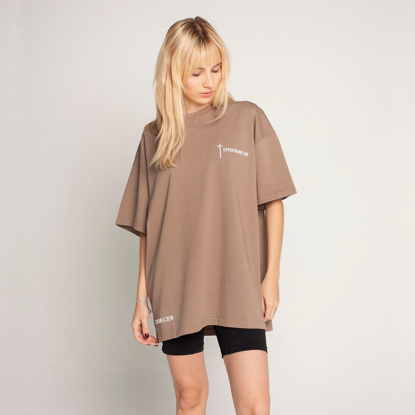 Women Oversized T-Shirt Coffe 250G Saved