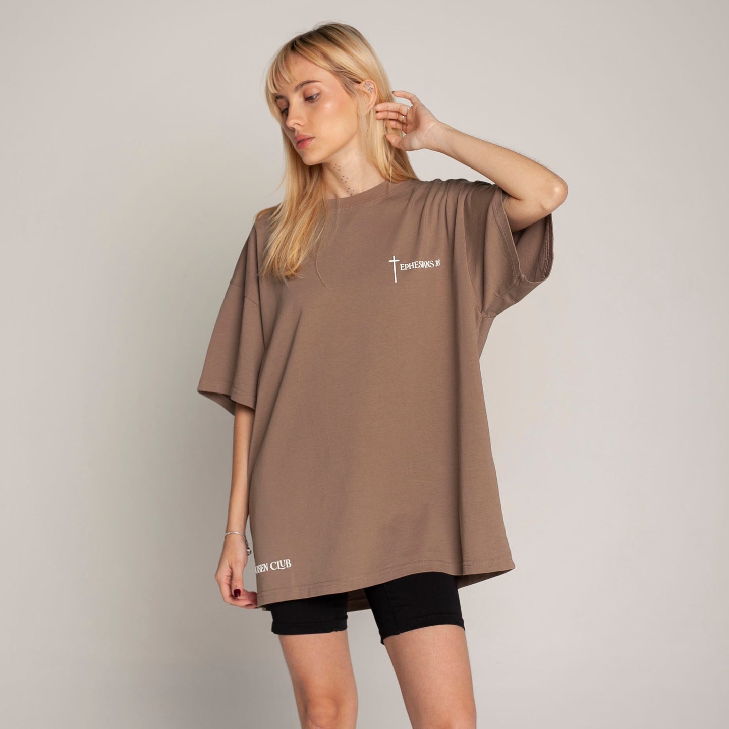 Women Oversized T-Shirt Coffe 250G Saved