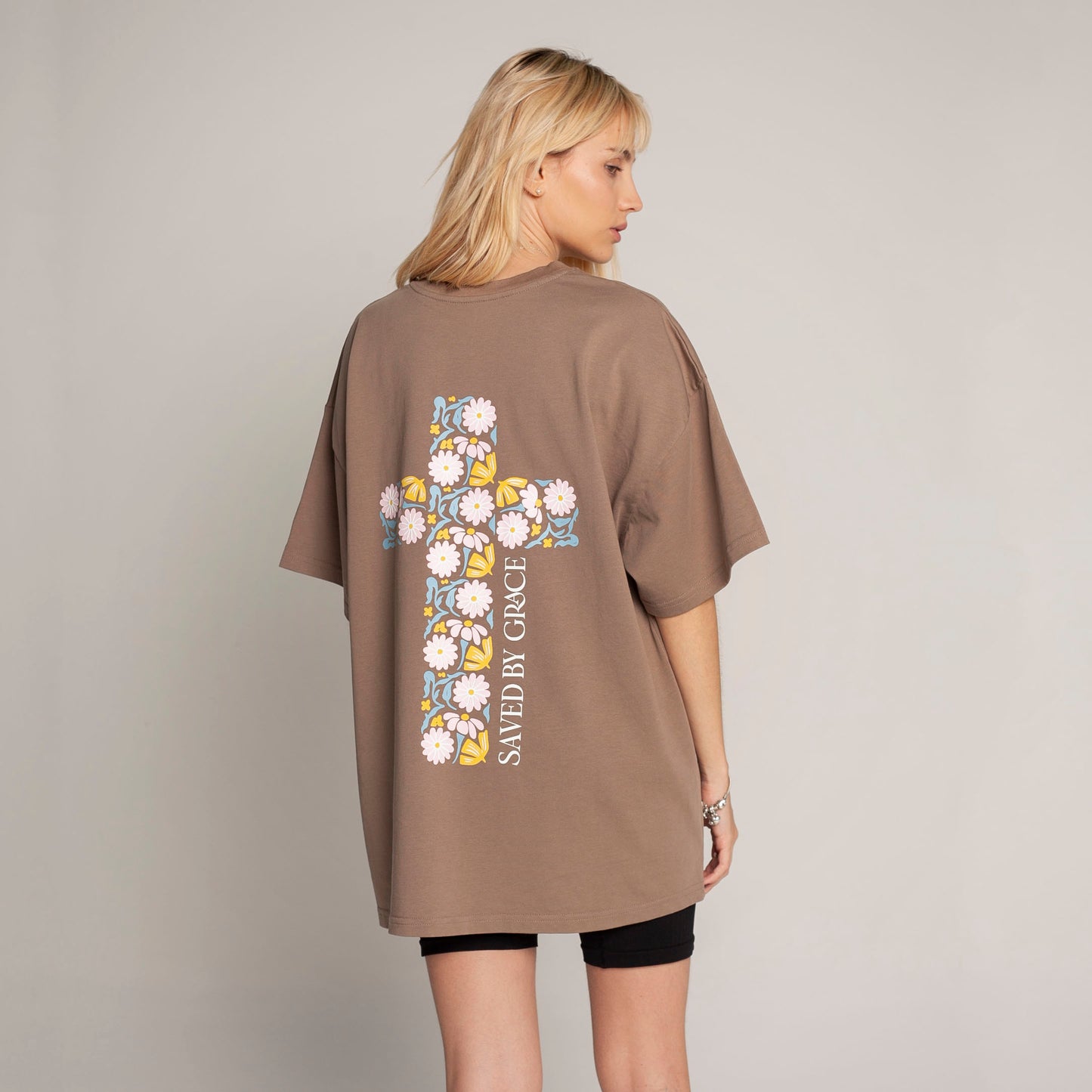 Women Oversized T-Shirt Coffe 250G Saved