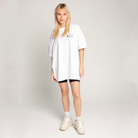 Women Oversized T-Shirt White 250G Belong to Jesus