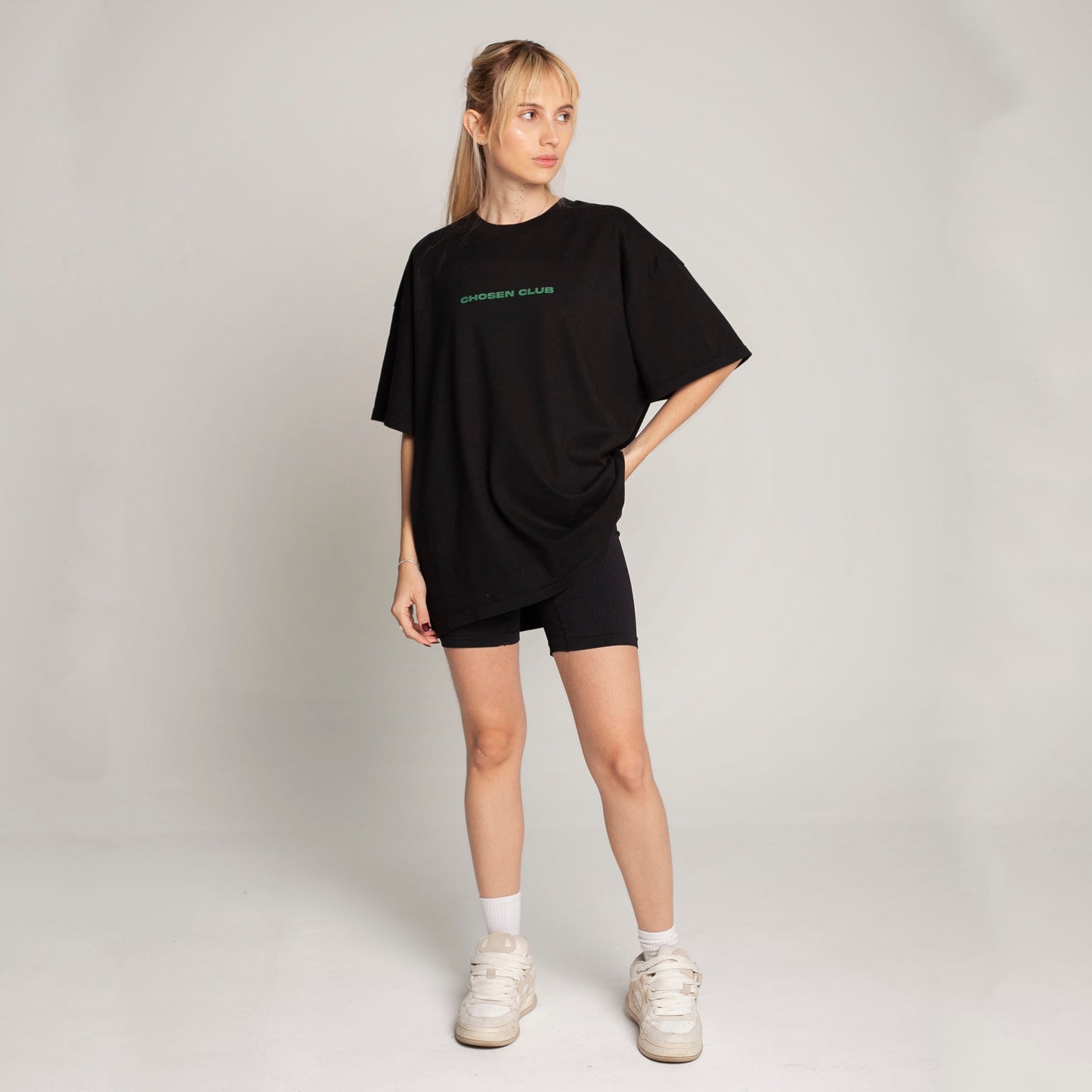 Women Oversized T-Shirt Black 250G Let God