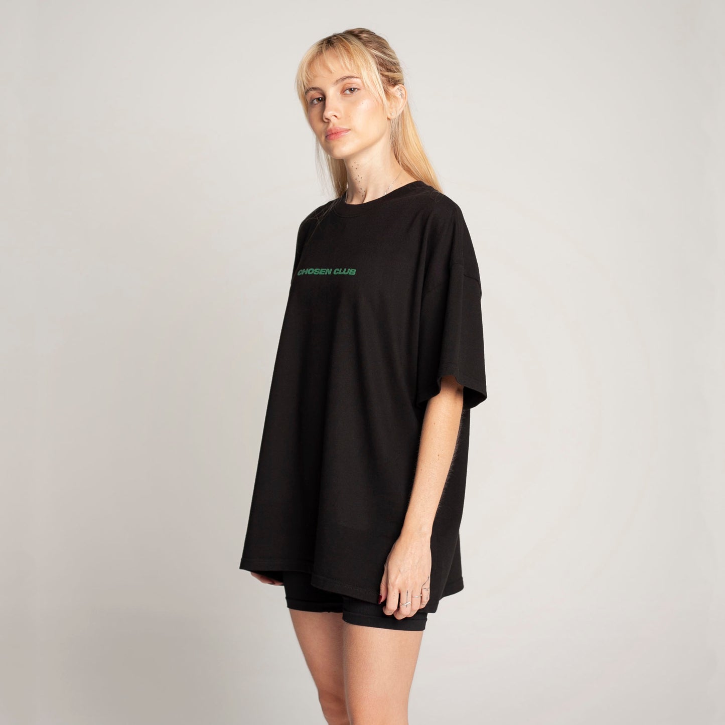 Women Oversized T-Shirt Black 250G Let God
