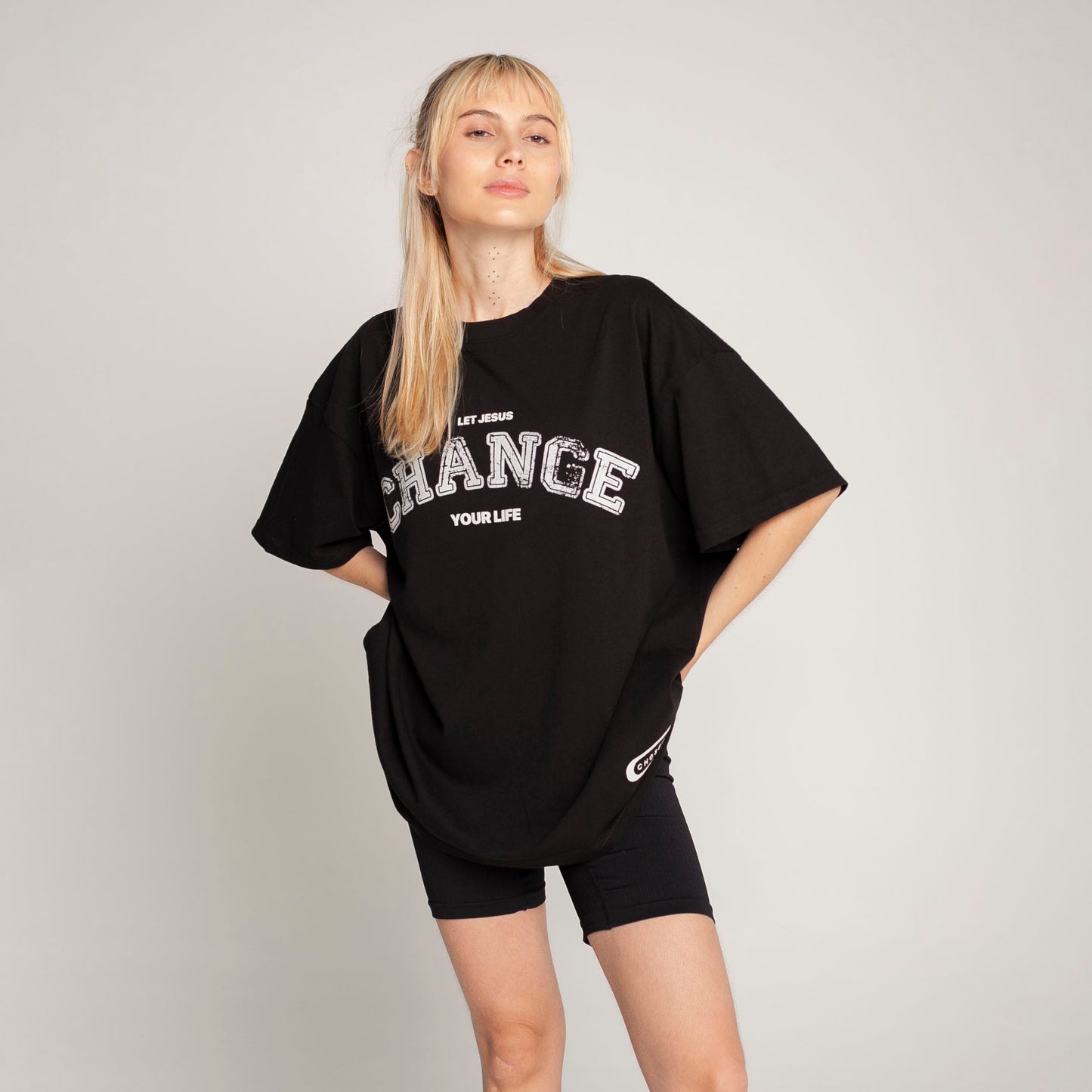 Oversized T-Shirt Black 250G Change