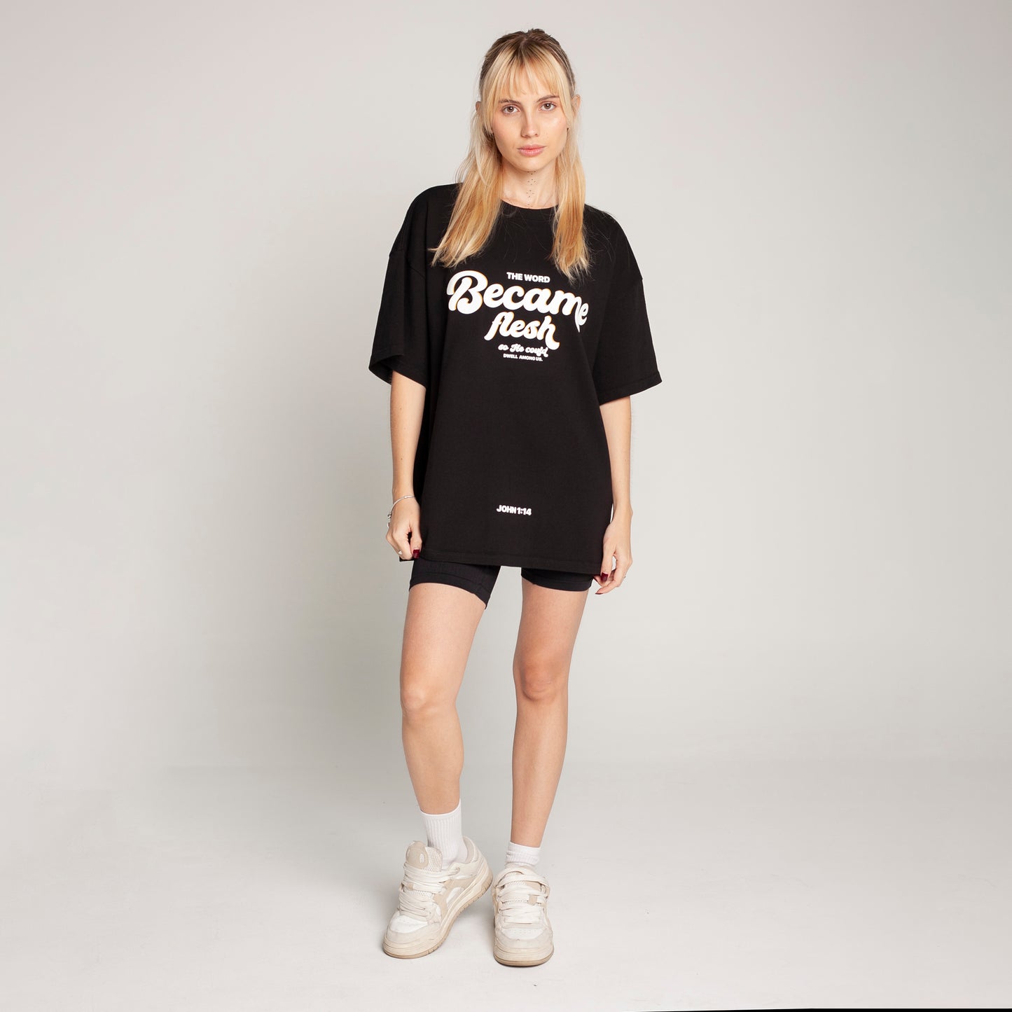 Oversized T-Shirt Black 250G Became Flesh