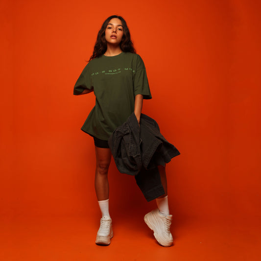 Oversize Women T-Shirt Green 250G