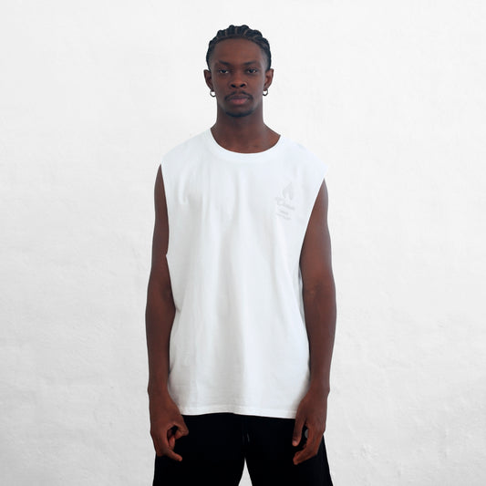 Oversize Tank Top White Chosen
