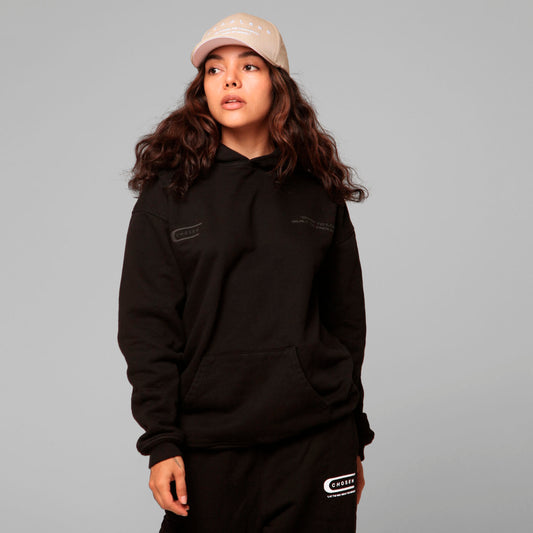 Women Black Hoodie 375G