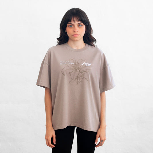 Women's Oversize T-Shirt Beige Chosen